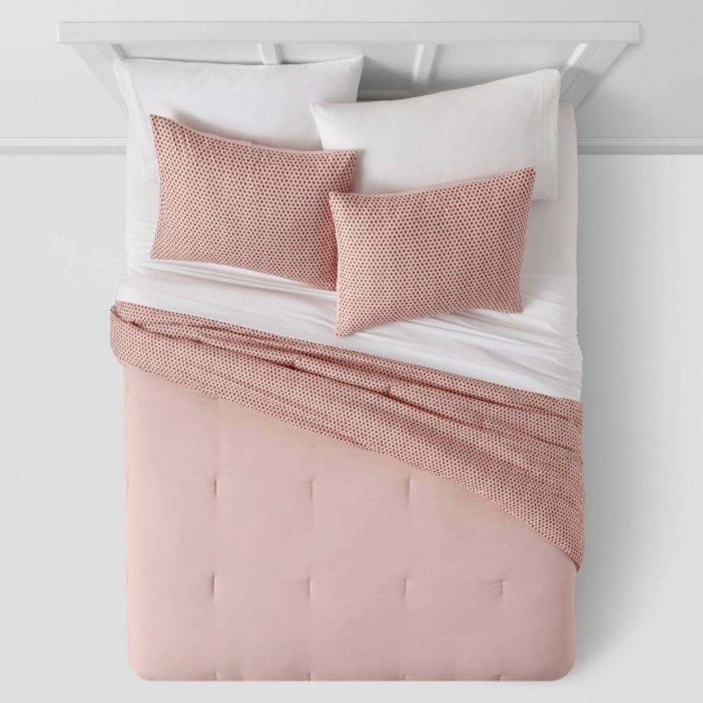 NWT room essentials twin/twin extra long 5 five piece comforter set reversible